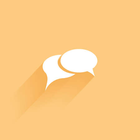 Isolated bubble chat icon on a colored backgroundのイラスト素材