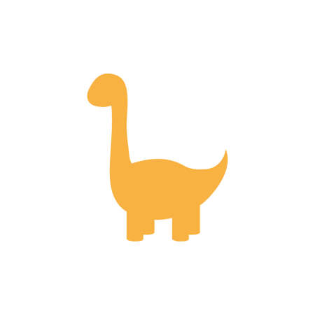 Isolated cute dinosaur on a white backgroundのイラスト素材
