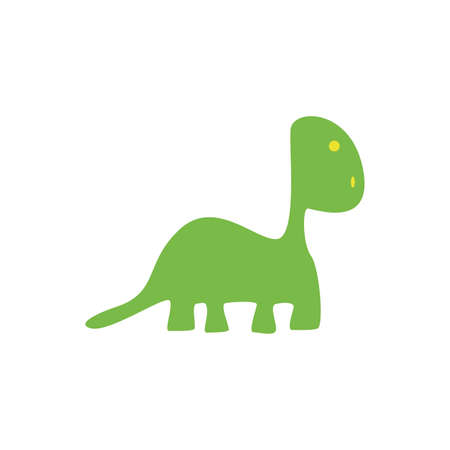 Isolated cute dinosaur on a white backgroundのイラスト素材