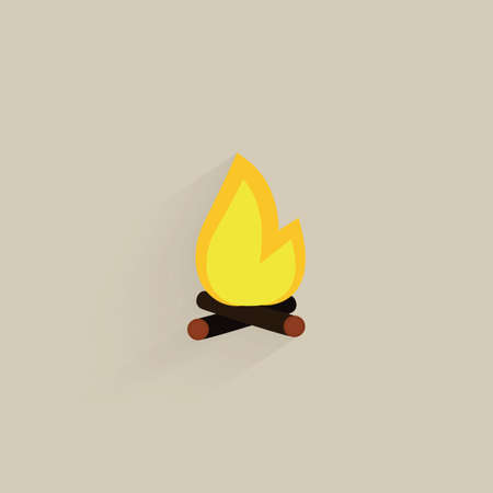 Isolated camping icon on a colored backgroundのイラスト素材