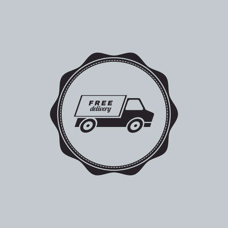 abstract delivery label on a white backgroundのイラスト素材