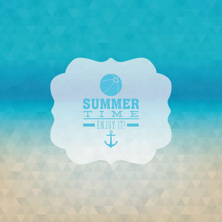 Abstract summer vacation label on a special backgroundのイラスト素材