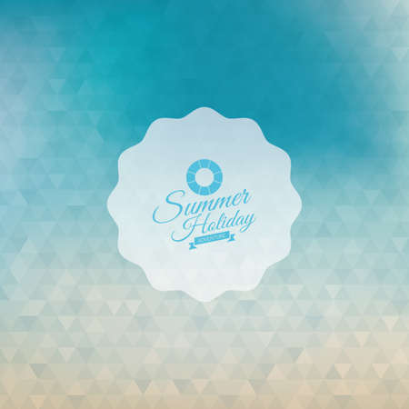 Abstract summer vacation label on a special backgroundのイラスト素材