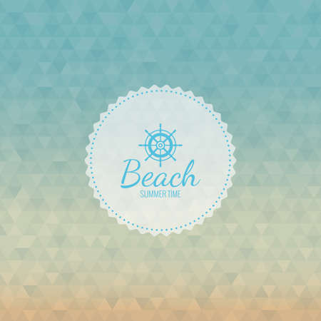 Abstract summer vacation label on a special backgroundのイラスト素材