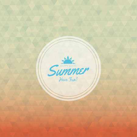 Abstract summer vacation label on a special backgroundのイラスト素材