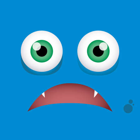 abstract expression face background with some special objectsのイラスト素材