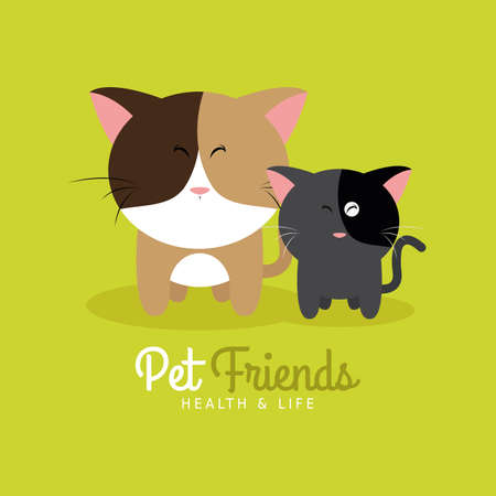 Abstract pet shop background with some special objectsのイラスト素材