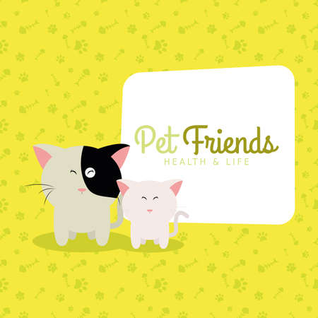 Abstract pet shop background with some special objectsのイラスト素材