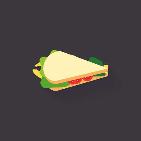 Abstract delicous food on a gray backgroundのイラスト素材