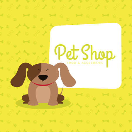 Abstract pet shop background with some special objectsのイラスト素材