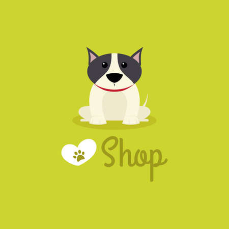 Abstract pet shop background with some special objectsのイラスト素材