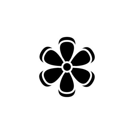 Abstract Cute flower on a white backgroundのイラスト素材