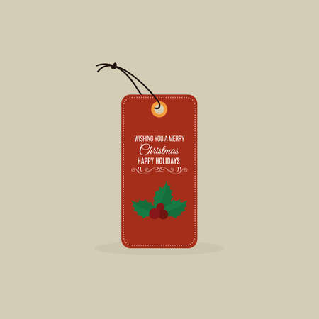 abstract cartoon christmas object on a yellow backgroundのイラスト素材
