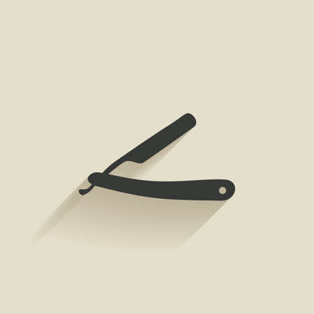abstract barber object on a light backgroundのイラスト素材