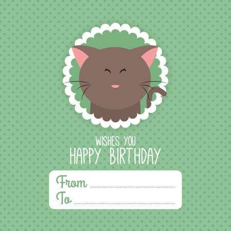 abstract happy birthday background with some special objectsのイラスト素材