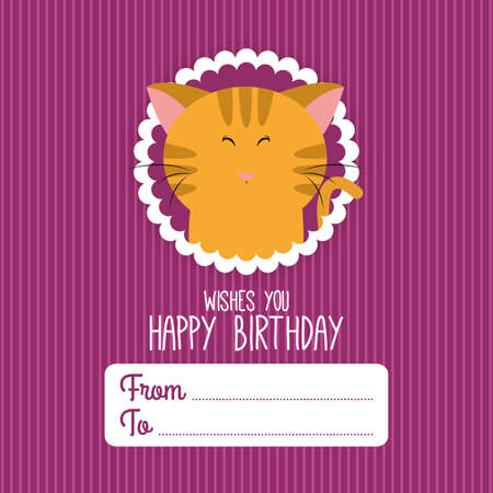 abstract happy birthday background with some special objectsのイラスト素材
