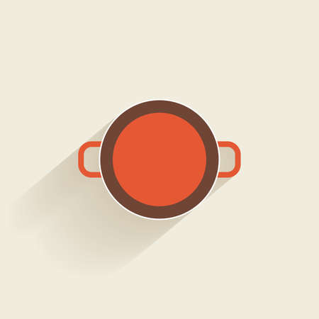 Abstract kitchen tool on a white backgroundのイラスト素材