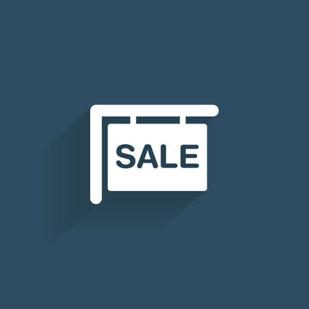 abstract big sale symbol on a blue backgroundのイラスト素材