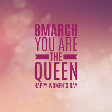 abstract women day background with some special objectsのイラスト素材