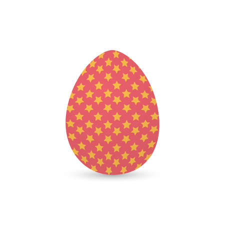 Abstract cute easter egg on a white backgroundのイラスト素材