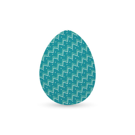 Abstract cute easter egg on a white backgroundのイラスト素材