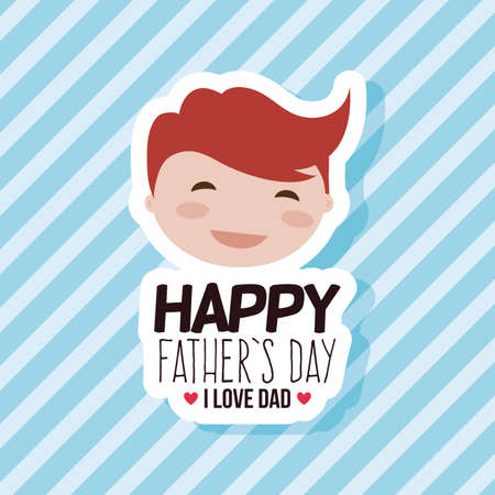 Abstract Fathers Day background with some special objectsのイラスト素材