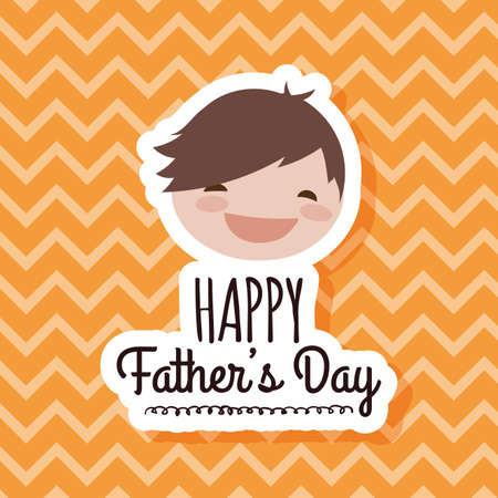 Abstract Fathers Day background with some special objectsのイラスト素材