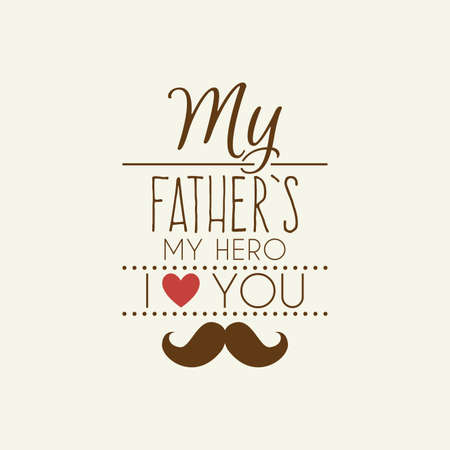 Abstract Fathers Day background with some special objectsのイラスト素材