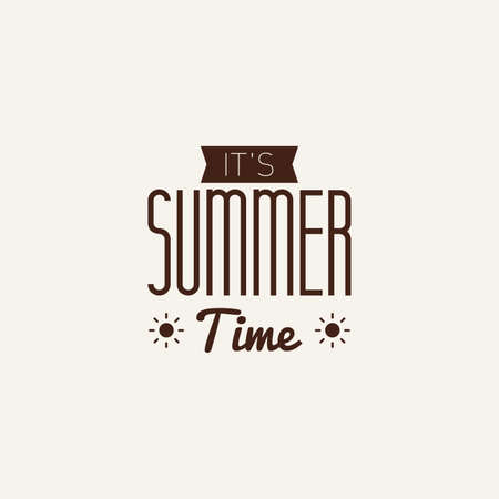 Abstract summer vacation label on a white backgroundのイラスト素材