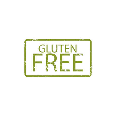 abstract gluten free label on a white backgroundのイラスト素材