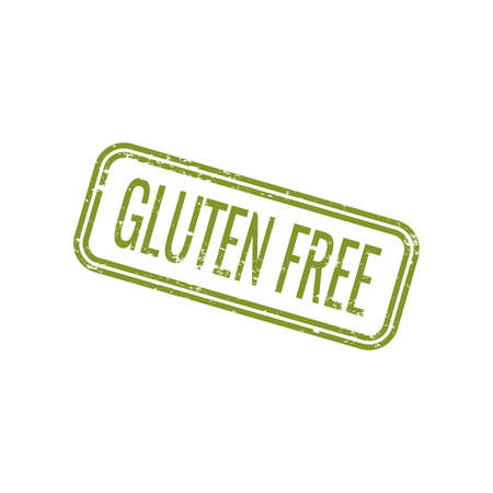 abstract gluten free label on a white backgroundのイラスト素材