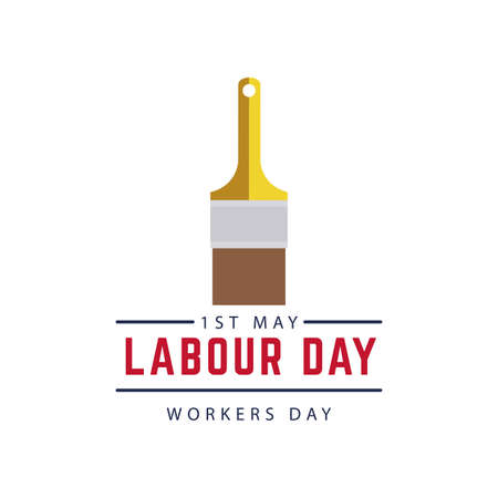 abstract Labor day background with special objectsのイラスト素材