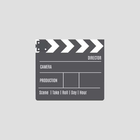 Isolated cinema object on a white backgroundのイラスト素材