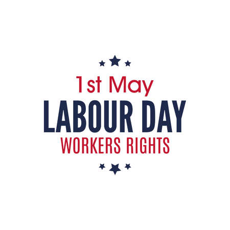abstract Labor day background with special objectsのイラスト素材