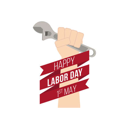 abstract Labor day background with special objectsのイラスト素材