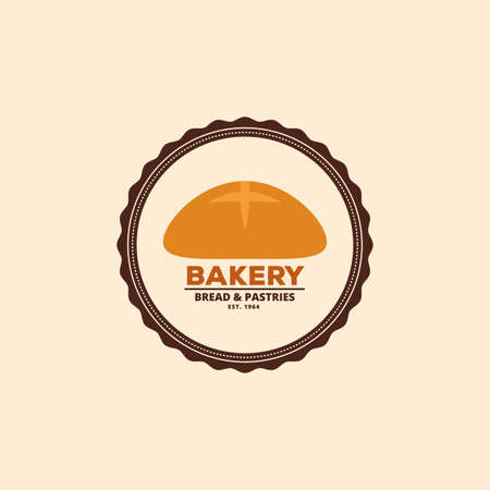 abstract bakery label on a special ligth backgroundのイラスト素材