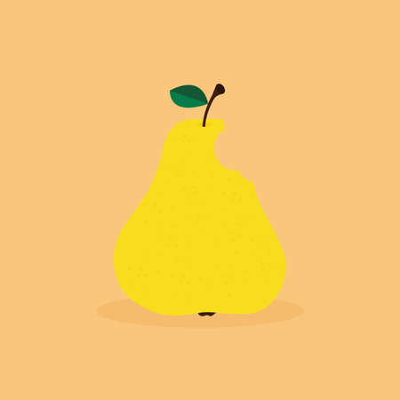 Abstract delicious pear on a white backgroundのイラスト素材