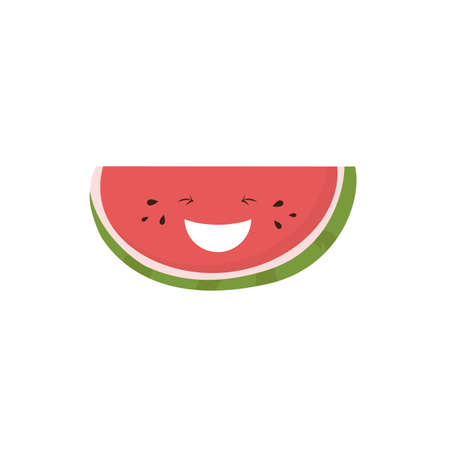 Abstract delicious watermelon on a white backgroundのイラスト素材
