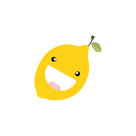 Abstract delicious lemon on a white backgroundのイラスト素材