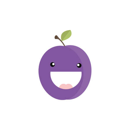 Abstract delicious eggplant on a white backgroundのイラスト素材
