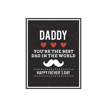 abstrac father day label on a white backgroundのイラスト素材