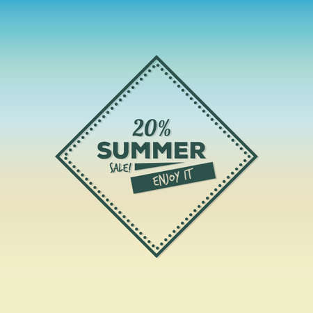 Abstract summer sale label on a special backgroundのイラスト素材