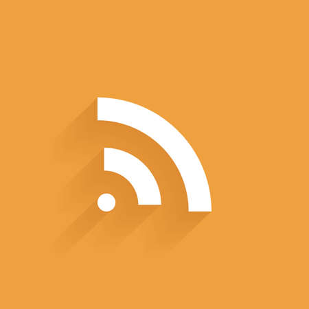 abstract web icon on an orange backgroundのイラスト素材