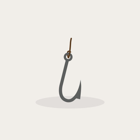 Abstract fishing object on a white background