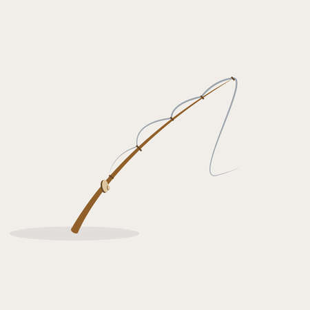 Abstract fishing object on a white backgroundのイラスト素材