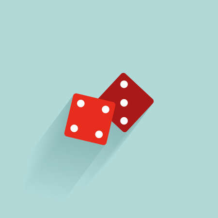 Abstract Casino object on a blue backgroundのイラスト素材