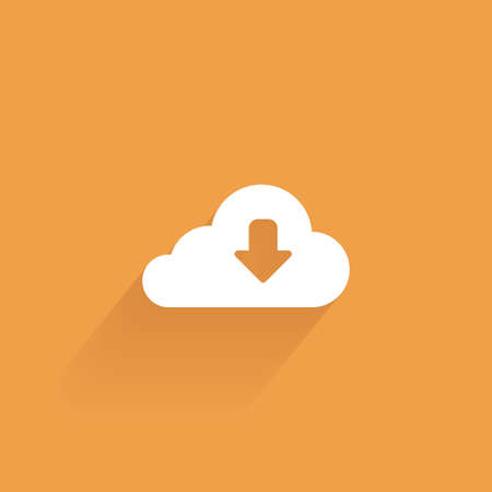 Abstract web icon on an orange backgroundのイラスト素材