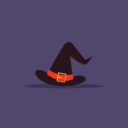 abstract cartoon halloween object on a dark purple background