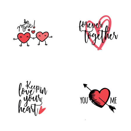 Happy valentines dayのイラスト素材