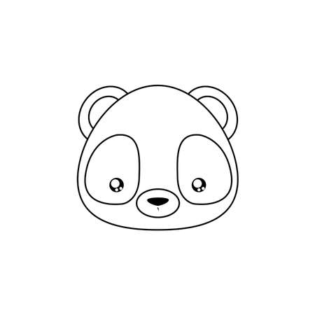 Panda Drawing Faceのイラスト素材